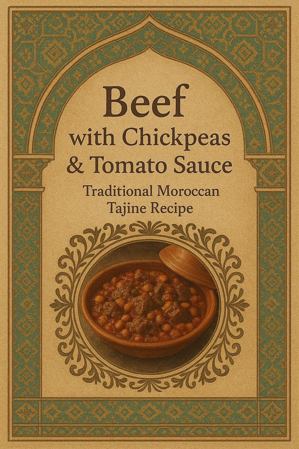 Beef with Chickpeas & Tomato Sauce - Moroccan Kitchen Secrets
