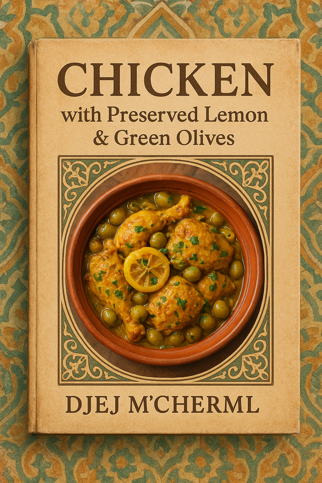 Traditional Moroccan Recipe (Djej m’Chermel) - Chicken Tajine with Preserved Lemon & Green Olives - Moroccan Kitchen Secrets